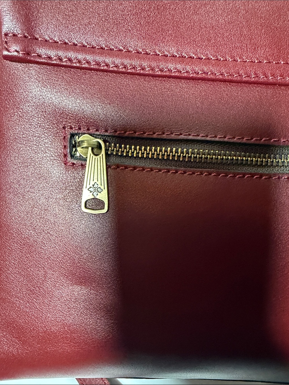 Patricia Nash Burgundy Leather Crossbody Bag - Picture 4 of 14
